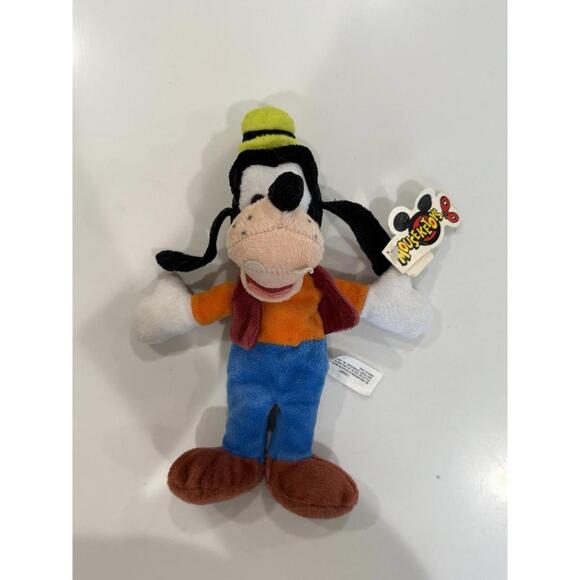 VTG Disney Bean Bag Plush Toy Mouseketoys GOOFY 10" W/ Original Tags - Picture 6 of 9